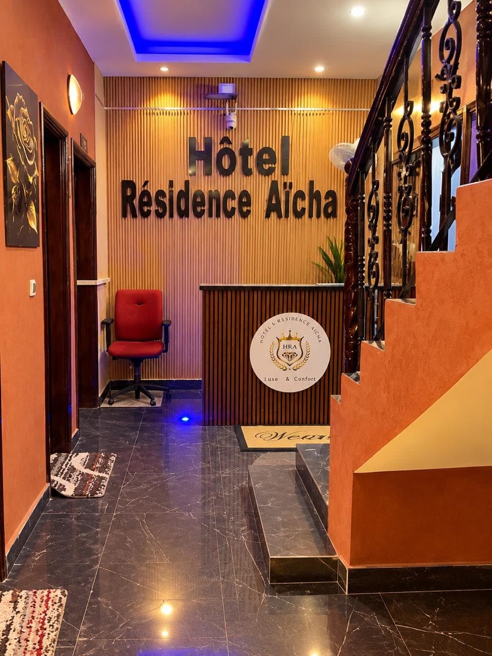 Accueil et réception de l'Hôtel Résidence Aïcha